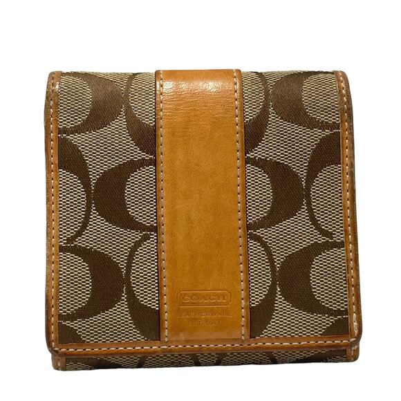 Coach (Vintage) Monogram Print Billford Wallet (Unisex) - Picture 3 of 12